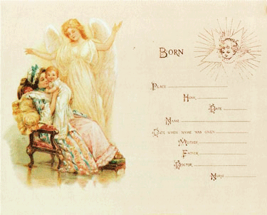 Angel Mom/Baby Birth Certificate