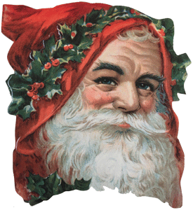 Old World Santa Easel Card